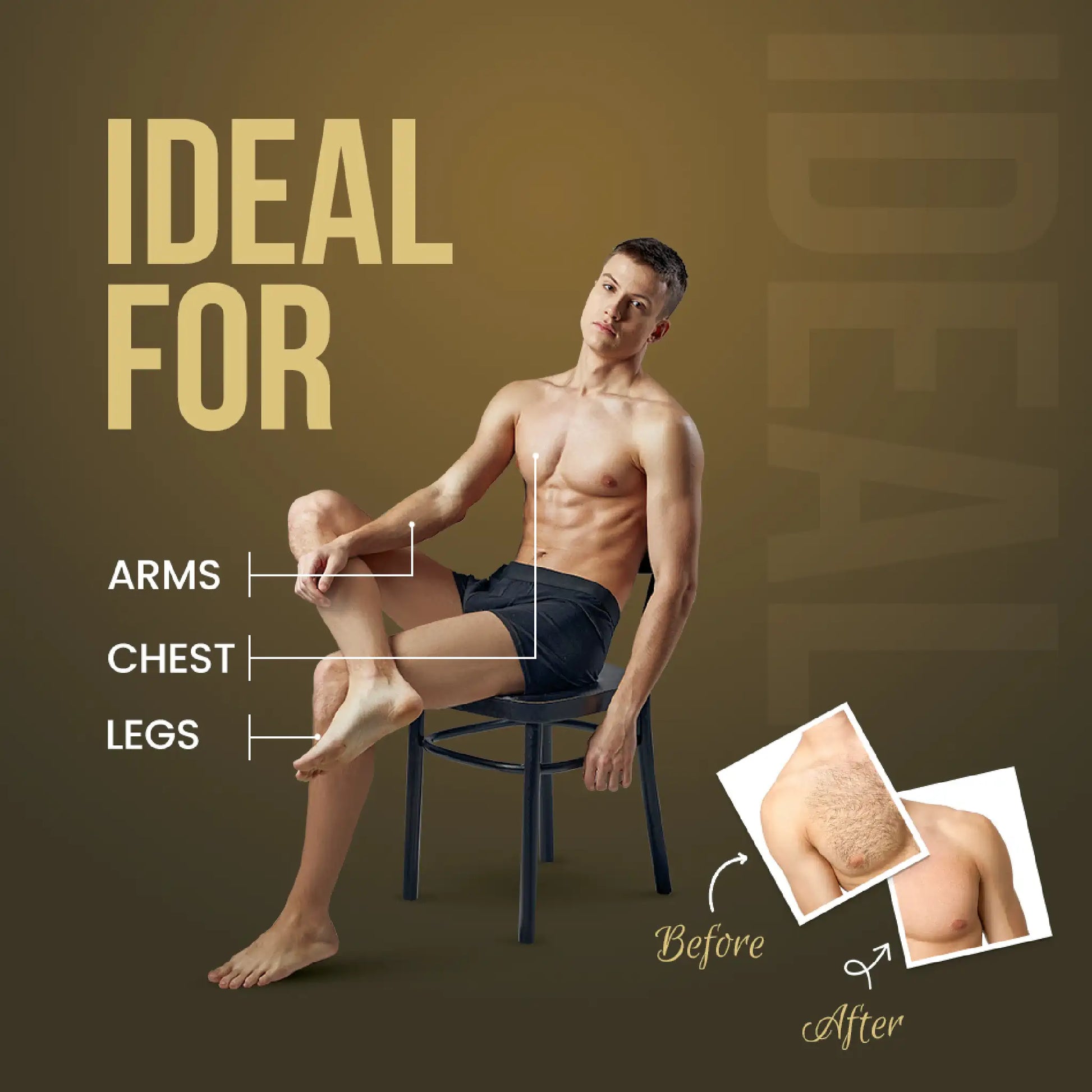 NEUD Anti-Tanning Hair Removal Cream - Ideal For Arms, Chest and Legs in Men and Women