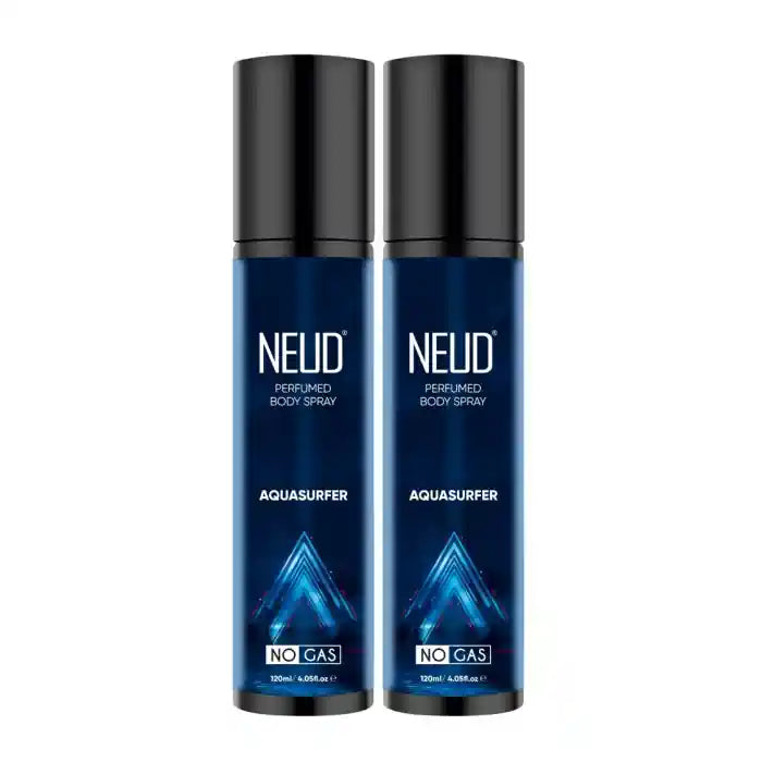 NEUD Aquasurfer Perfumed Body Spray, No Gas Deodorant with Long-Lasting Fragrance, 120ml