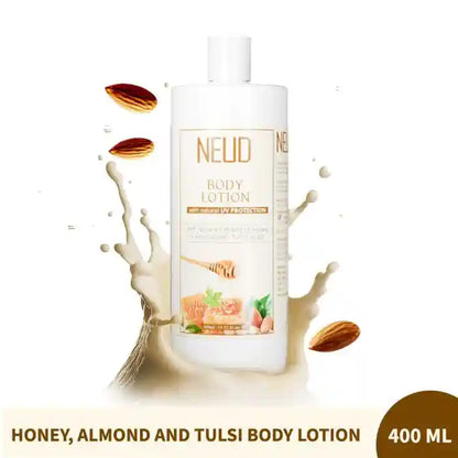 Buy NEUD Body Lotion 400ml with Natural Extracts of Honey, Almond and Tulsi directly from company - everteen-neud.com