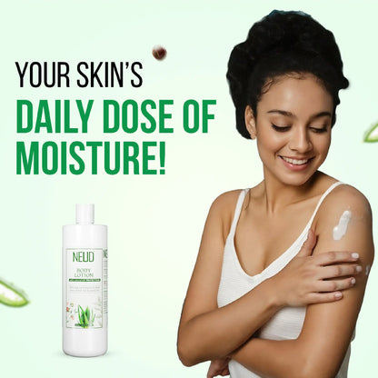 NEUD Aloe Vera, Green Tea and Jojoba Body Lotion - Daily Dose Of Moisture For The Skin