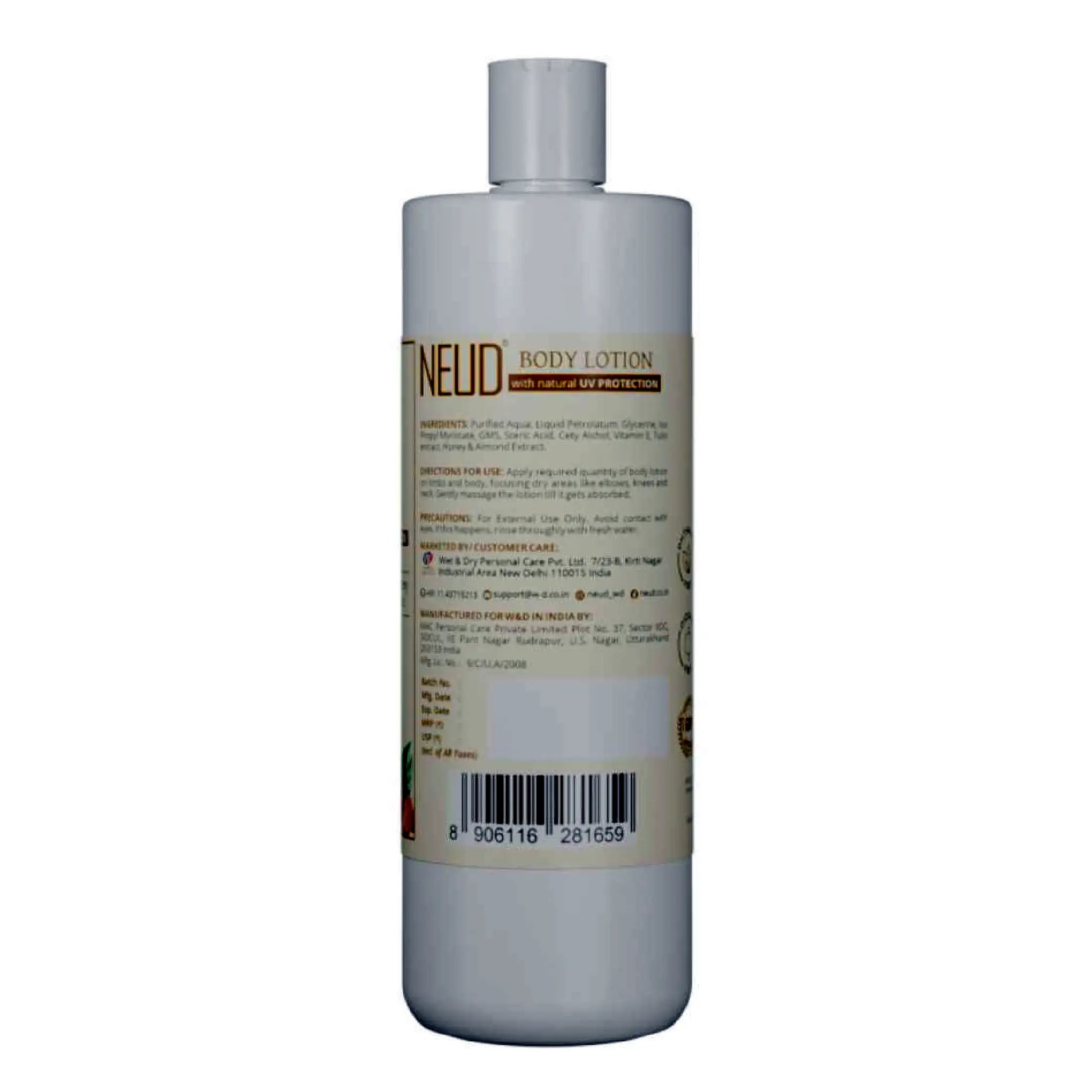NEUD 400ml Body Lotion with Honey, Almond and Tulsi - Ships Worldwide From India