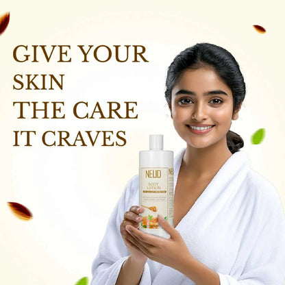NEUD Body Lotion 400ml With Natural Extracts of Honey, Almond and Tulsi - Give Your Skin The Care It Craves 