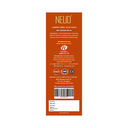 NEUD Carrot Seed Face Wash for Men and Women is Shipped Worldwide - everteen-neud.com