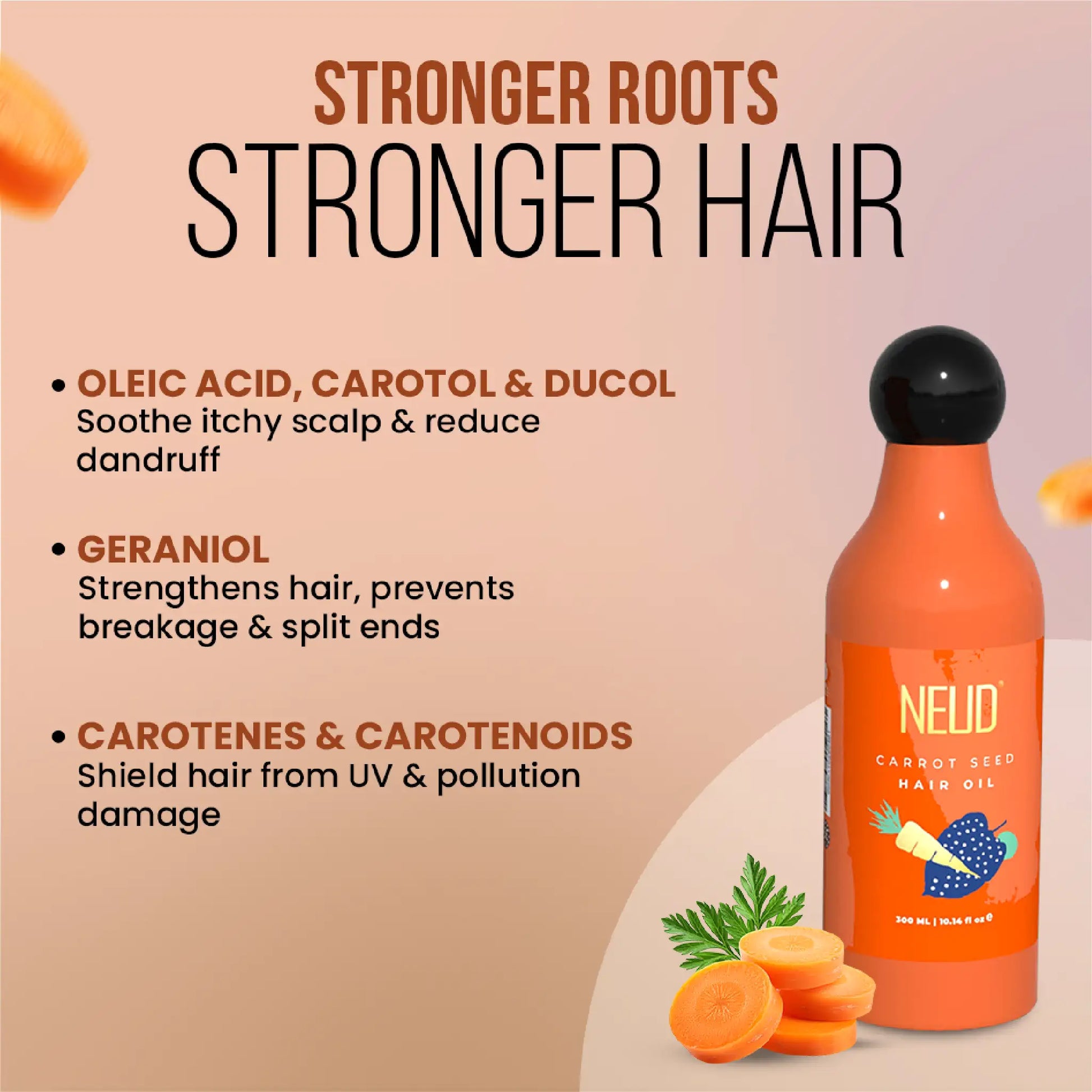 Carrot Seeds are naturally rich in hair nutrients good for scalp and hair - everteen-neud.com