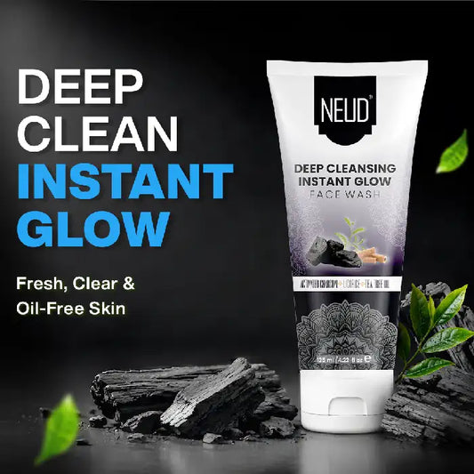 Get Instant Pure Glow With NEUD Deep Cleansing Instant Glow Face Wash for Men and Women