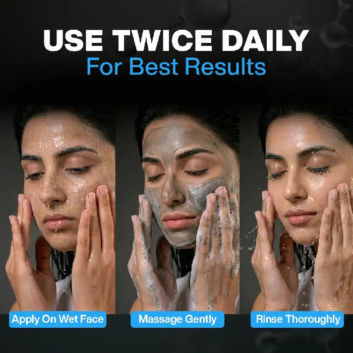 Use NEUD Deep Cleansing Charcoal Face Wash Twice Daily for Best Results - everteen-neud.com