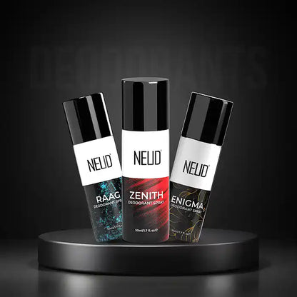 NEUD Unisex Perfumed Body Spray Combo For Men and Women - 3 Deos x 50ml Each
