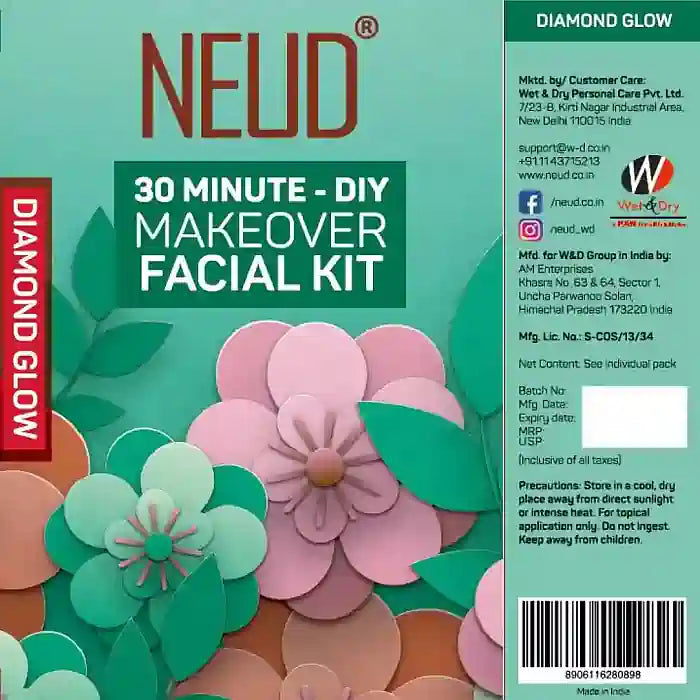 NEUD Diamond Glow Makeover Facial Kit is shipped worldwide - everteen-neud.com