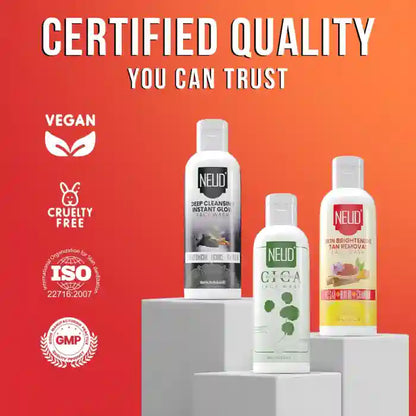 NEUD Cica Face Wash, Skin Brightening Face Wash and Deep Cleansing Face Wash - 3 x 100ml Each