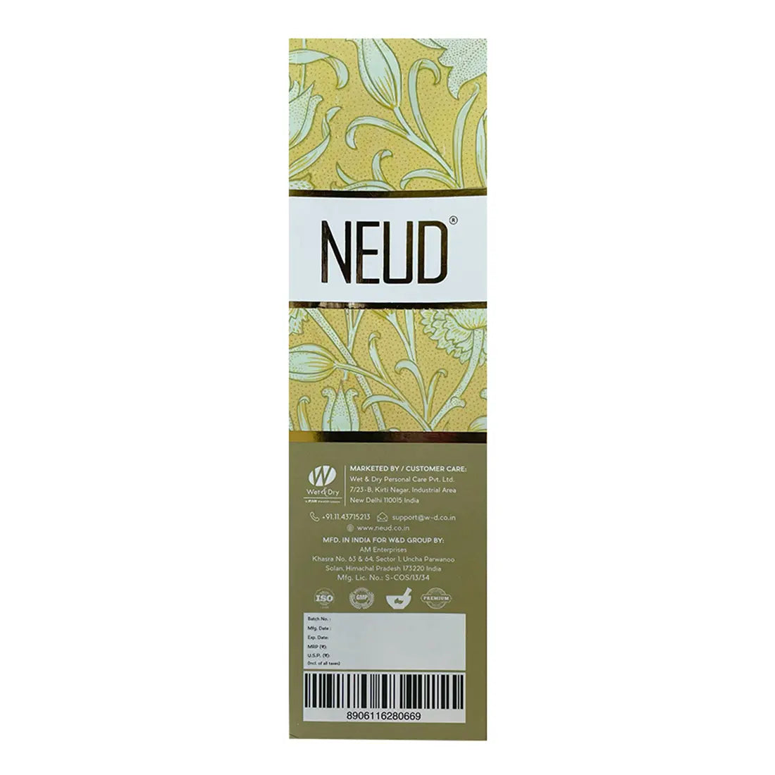 NEUD Age Defying Foaming Face Cleanser With Apple Cider Vinegar and Bakuchiol - 150 ml