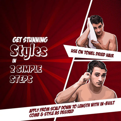 Get stunning hairstyles in 2 simple steps with NEUD Styling Hair Gel Wax - everteen-neud.com