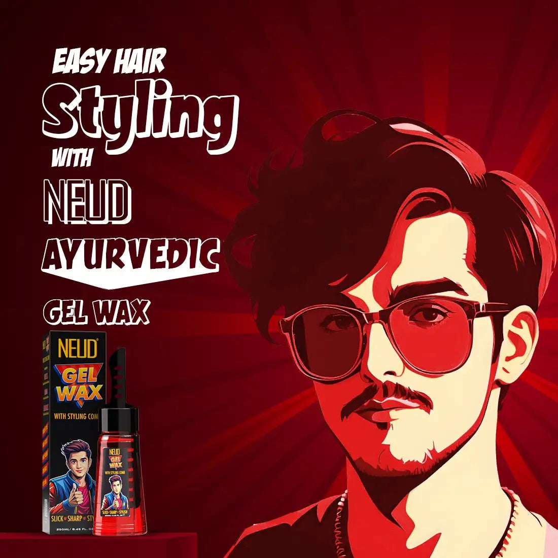 The Ayurvedic formula of NEUD Hair Sculpting Gel Wax is Easy to Use - everteen-neud.com