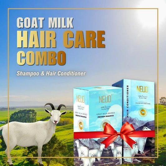 NEUD Goat Milk Combo - Get 300ml Shampoo and 300ml Hair Conditioner