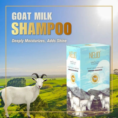 NEUD Goat Milk Shampoo Helps Moisturize Hair and Scalp Deeply and Adds Shine While Making Hair Voluminous