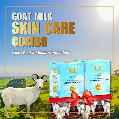 NEUD Goat Milk Combo - Get 300ml Face Wash and 300ml Moisturizing Lotion