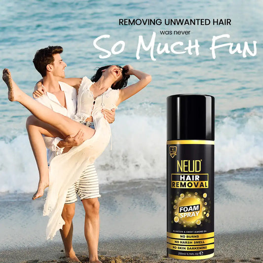 NEUD Hair Removal Foam Spray 200ml with No Burns, Harsh Smell or Skin Darkening is So Much Fun - everteen-neud.com