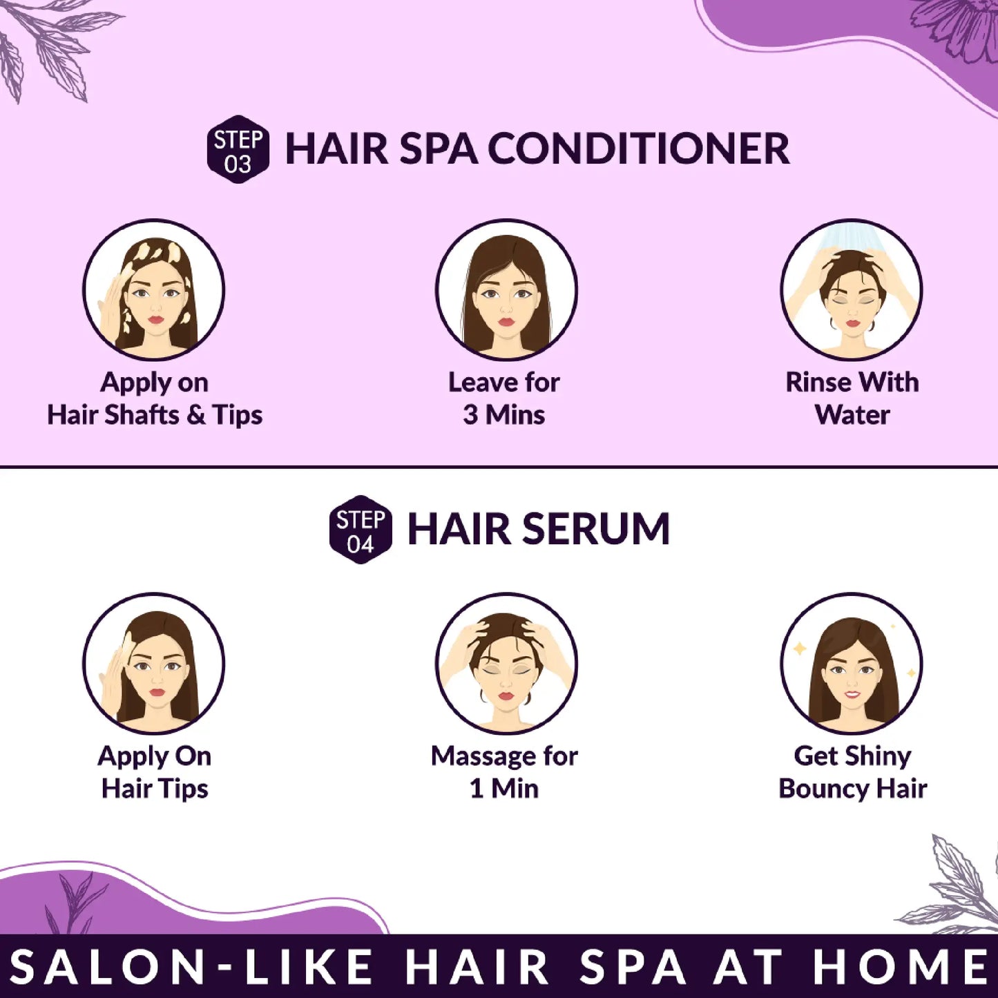 NEUD Hair Spa Kit How To Use - Steps 3 And 4 -  Conditioner and Hair Serum