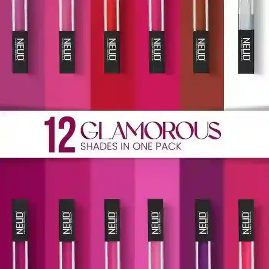 Every Pack of NEUD Lush Bella Contains 12 Shades of Glamorous Liquid Lipsticks