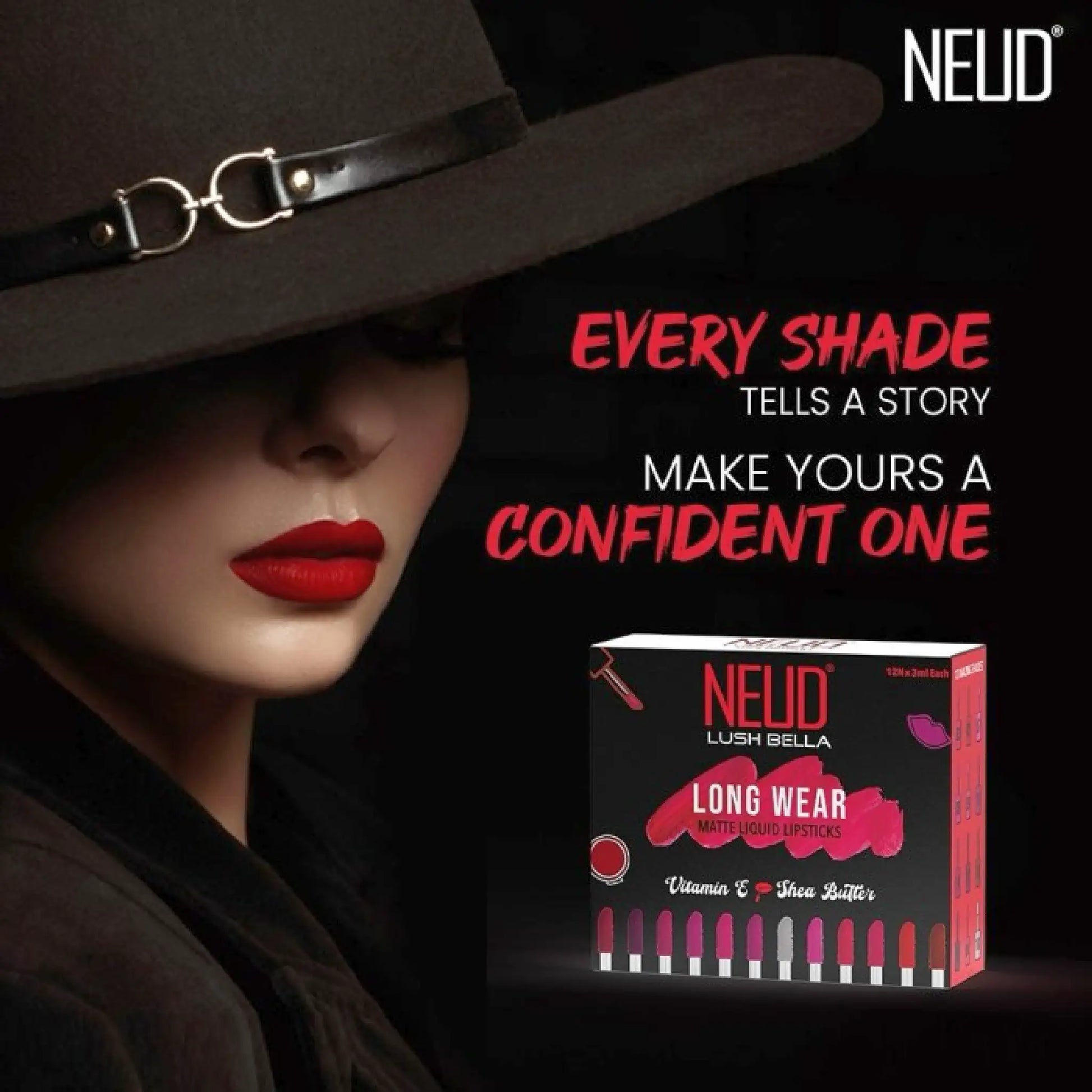 NEUD Lush Bella Long Wear Matte Liquid Lipsticks - Get Confident Lip Shades