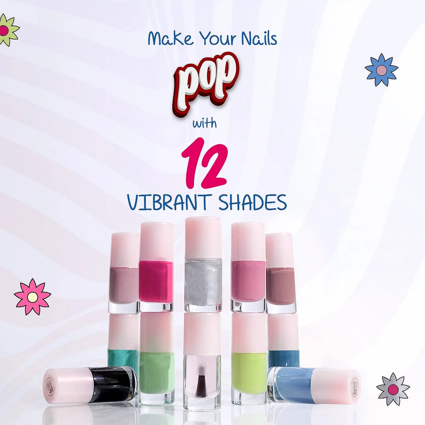 Make your nails pop with 12 vibrant shades of NEUD Lush Bella POP Nail Polish - everteen-neud.com