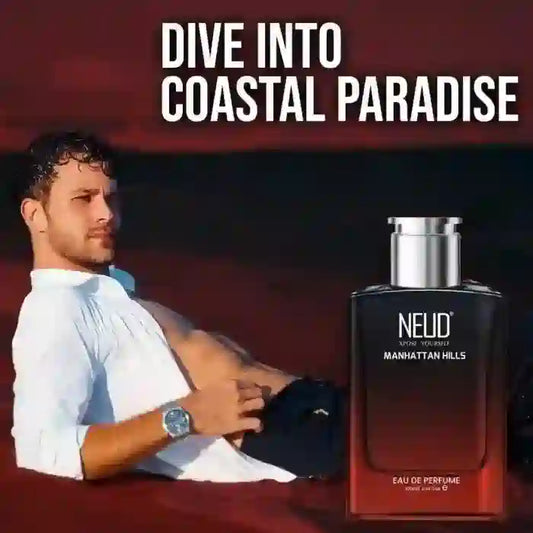 Dive into coastal paradise with NEUD Manhattan Hills Luxury Perfume 100ml for Men - everteen-neud.com