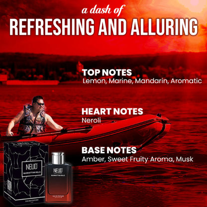 NEUD Manhattan Hills Luxury Perfume 100ml for Men - Notes of Lemon, Marine, Mandarin, Neroli, Amber and Musk