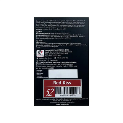 NEUD Red Kiss Matte Liquid Lipstick is Shipped Worldwide - everteen-neud.com