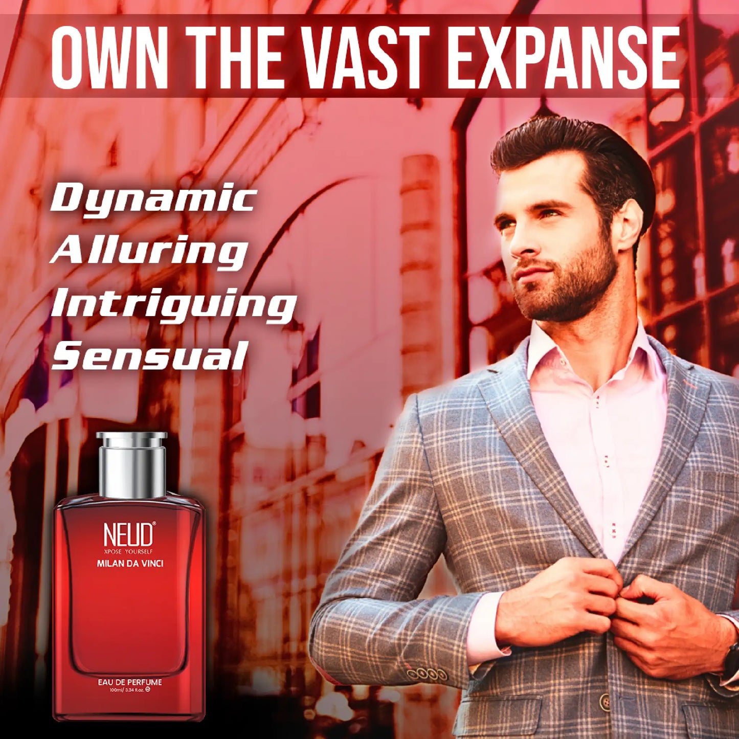 NEUD Milan Da Vinci Luxury Perfume for Men - Dynamic, Alluring, Intriguing and Sensual