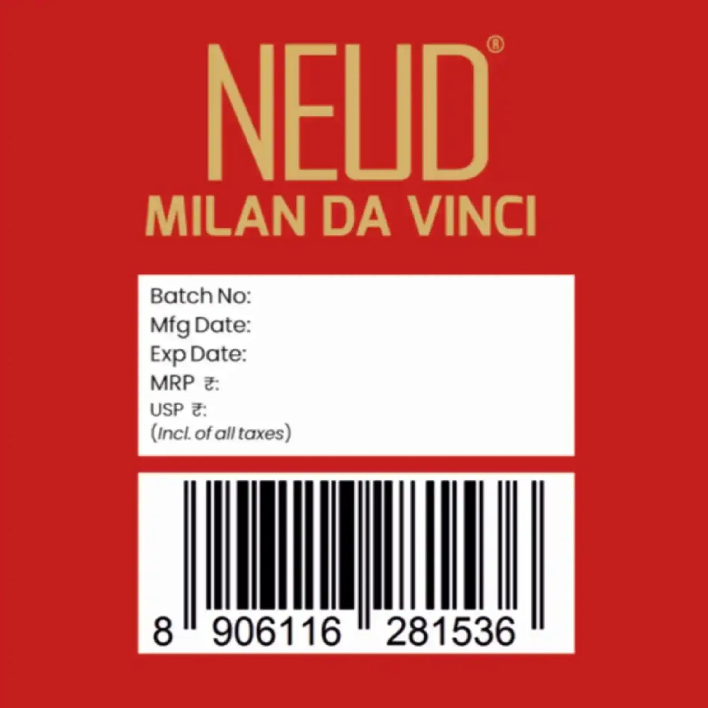 NEUD Milan Da Vinci Luxury Perfume for Men - Shipped Worldwide From India