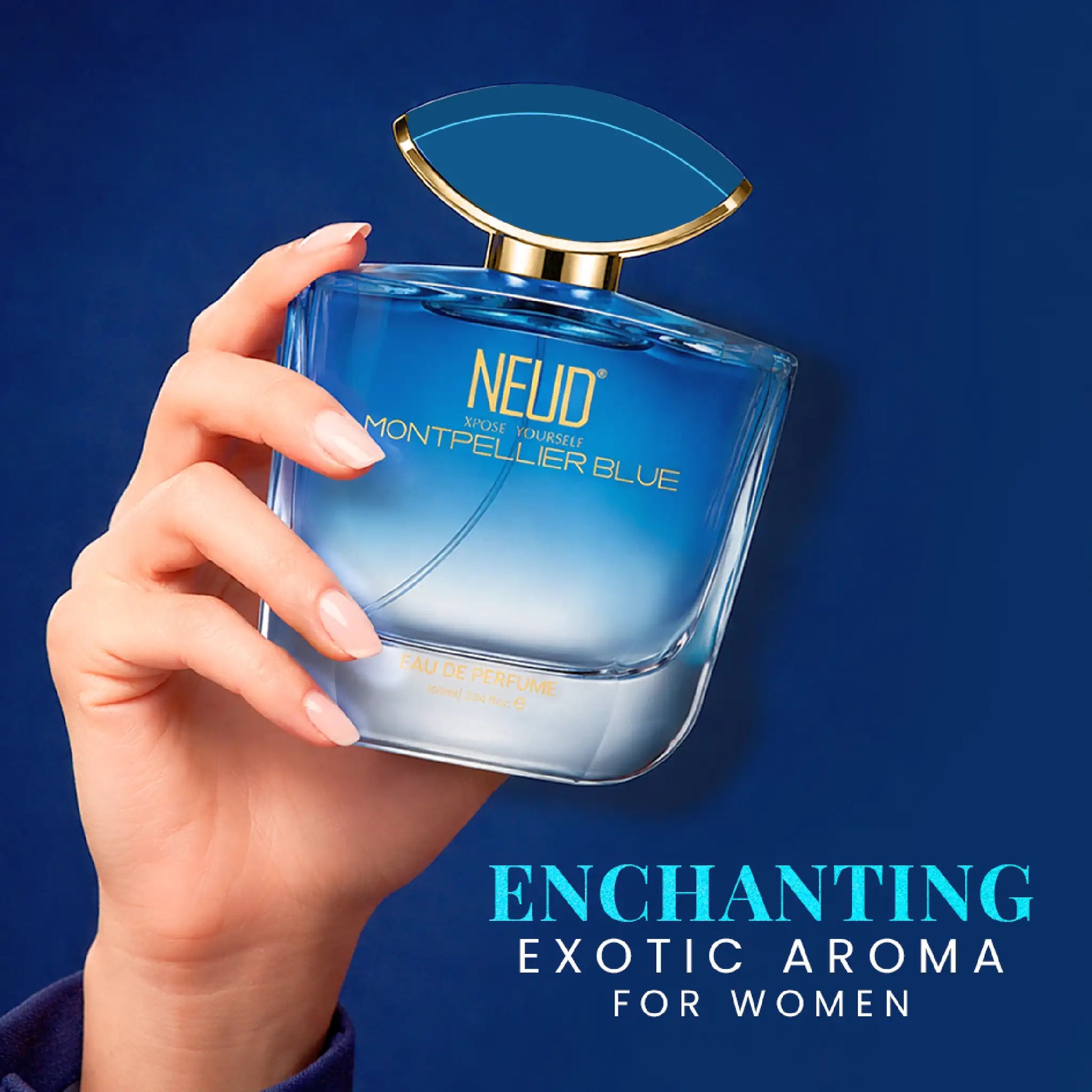 NEUD Montpellier Blue Luxury Perfume for Women - Captivating, Sensual, Intriguing and Elegant
