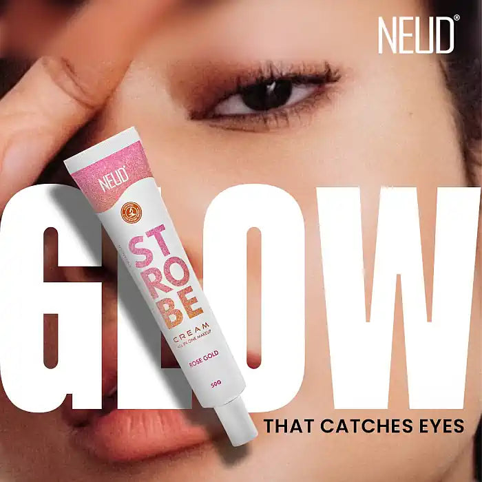 Apply NEUD Strobe Cream Rose Tint For Glow That Catches Eyes - everteen-neud.com