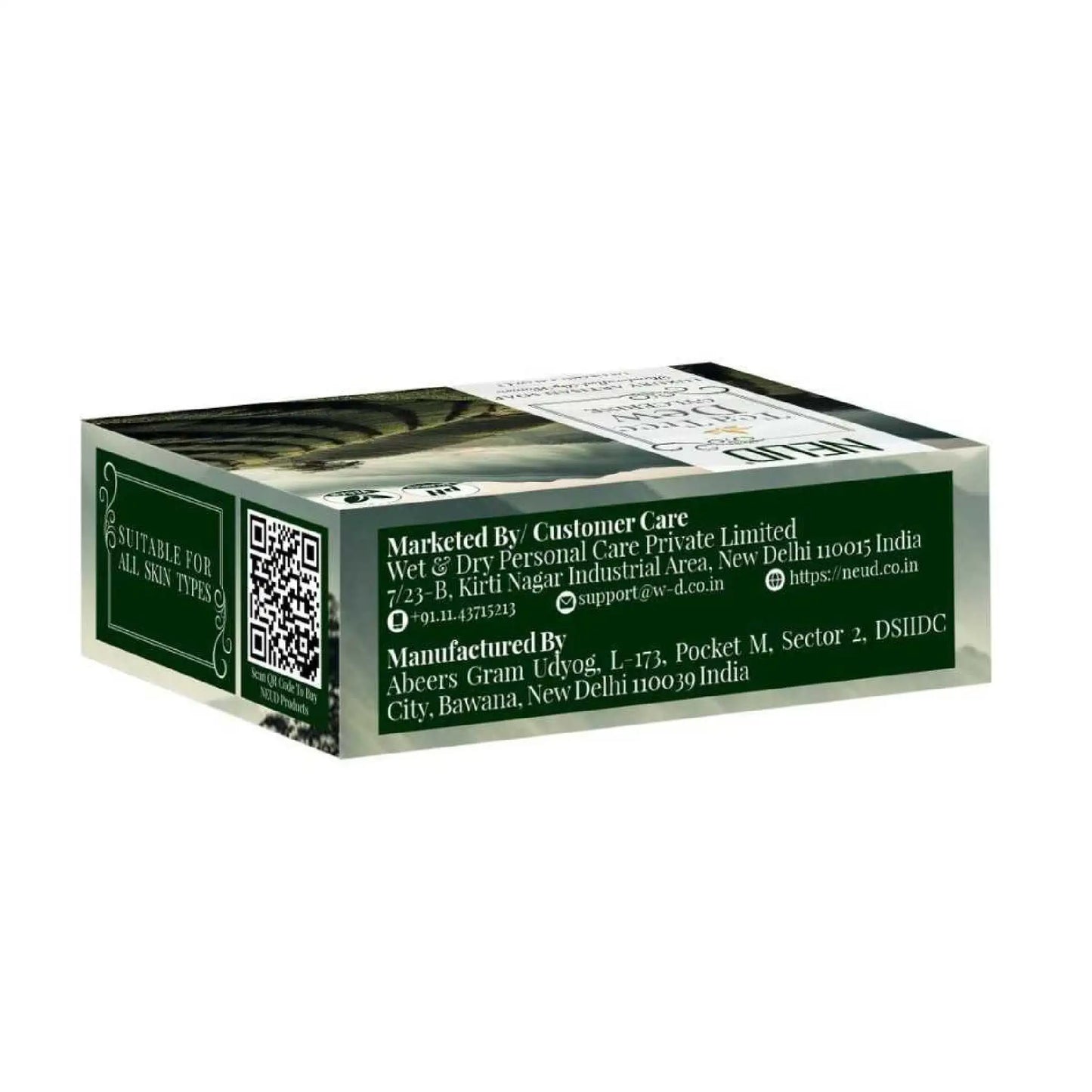 NEUD Tea Tree Dew Glycerine Luxury Artisan Handmade Soap 125g - Skin-Safe and Certified Quality Product