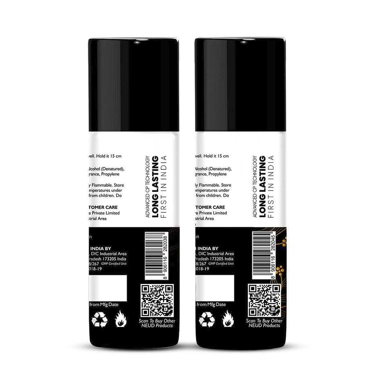 NEUD Combo of Zenith and Enigma Deodorants 2x50ml - Ships Worldwide From India