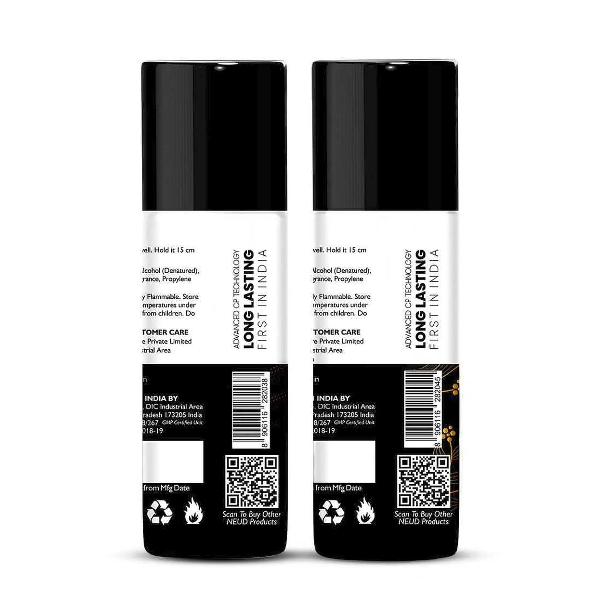 NEUD Combo of Zenith and Enigma Deodorants 2x50ml - Ships Worldwide From India