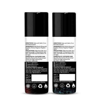 NEUD Combo of Zenith and Raag Deodorants 50ml Each - Fabric and Skin Friendly