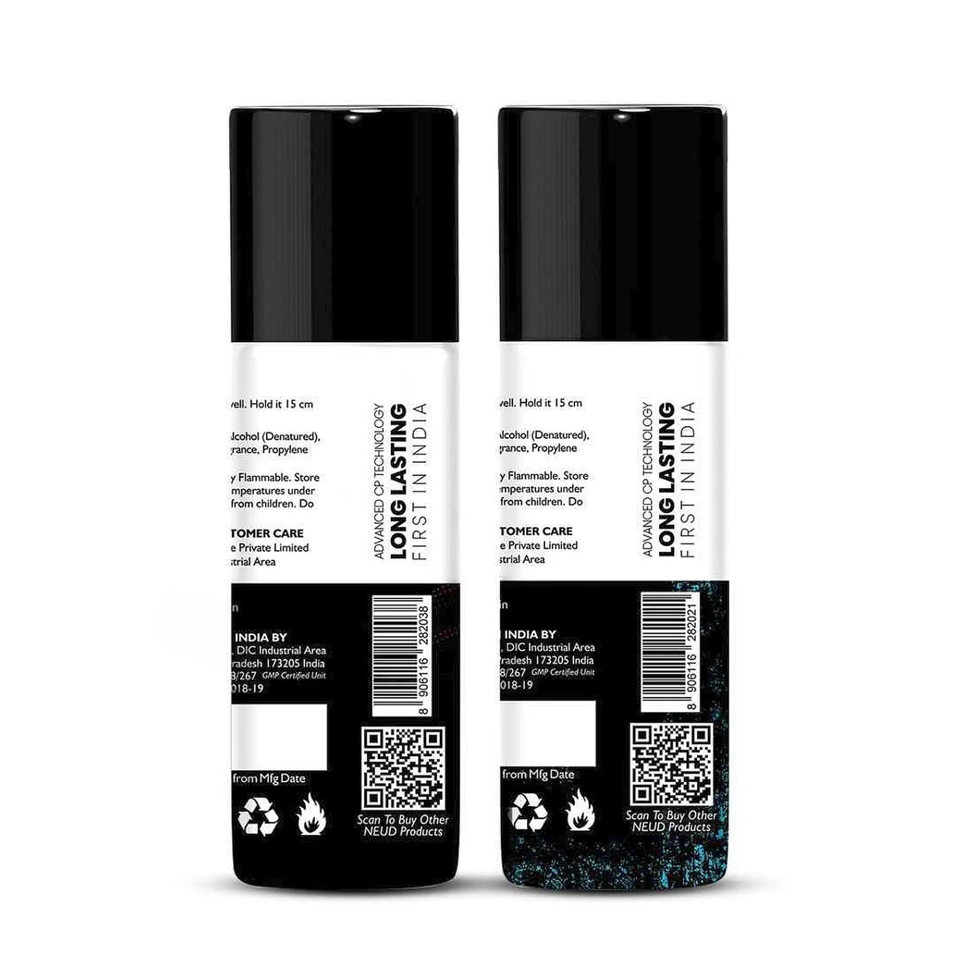 NEUD Combo of Zenith and Raag Deodorants 2x50ml - Ships Worldwide From India