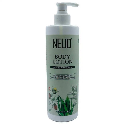 NEUD Body Lotion with Natural Extracts of Aloe Vera, Green Tea and Jojoba Oil for Men and Women - 400ml