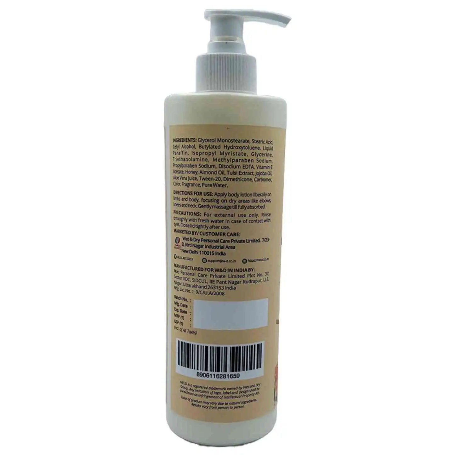 NEUD Body Lotion with Natural Extracts of Honey, Almond and Tulsi for Men and Women - 400ml