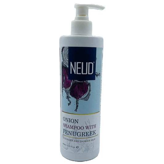 NEUD Onion Hair Shampoo with Fenugreek for Men & Women - 400ml