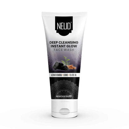 NEUD Deep Cleansing Instant Glow Charcoal Face Wash for Men and Women