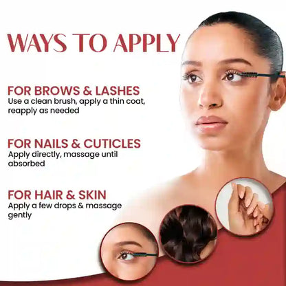 Nature Sure Cold-Pressed Castor Oil (Erand Tail) - Huile de support thérapeutique pour la peau, les cheveux et la santé