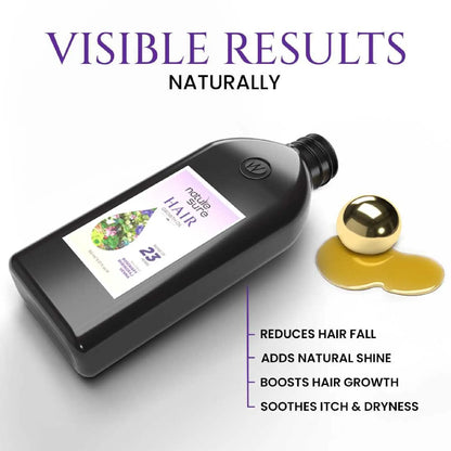 Nature Sure Hair Growth Oil – Supports Hair Fall Reduction, Scalp Nourishment and Natural Shine