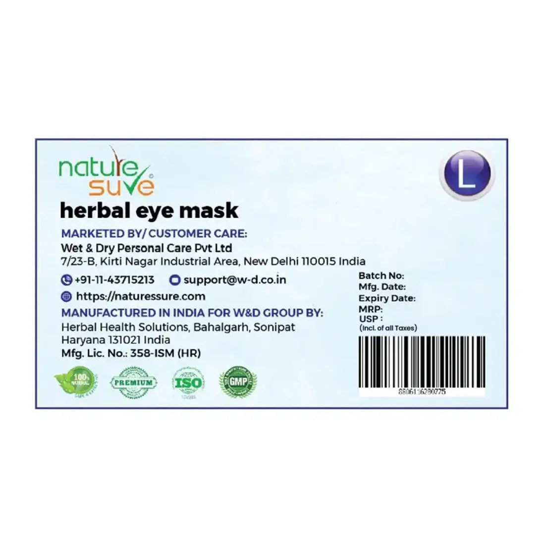 Nature Sure Large Herbal Eye Mask for Men and Women is Shipped Worldwide - everteen-neud.com