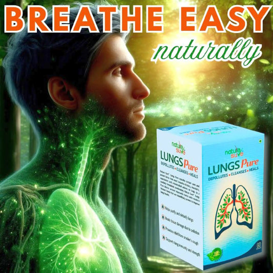 Nature Sure Lungs Pure – Ayurvedic Capsules to Support Lung Cleansing and Respiratory Wellness