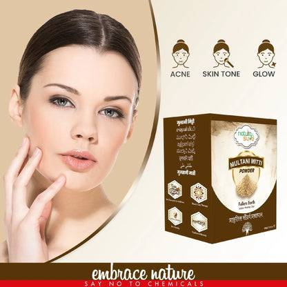 Nature Sure Multani Mitti Powder 200g – For Even Skin Tone and Radiant Glow