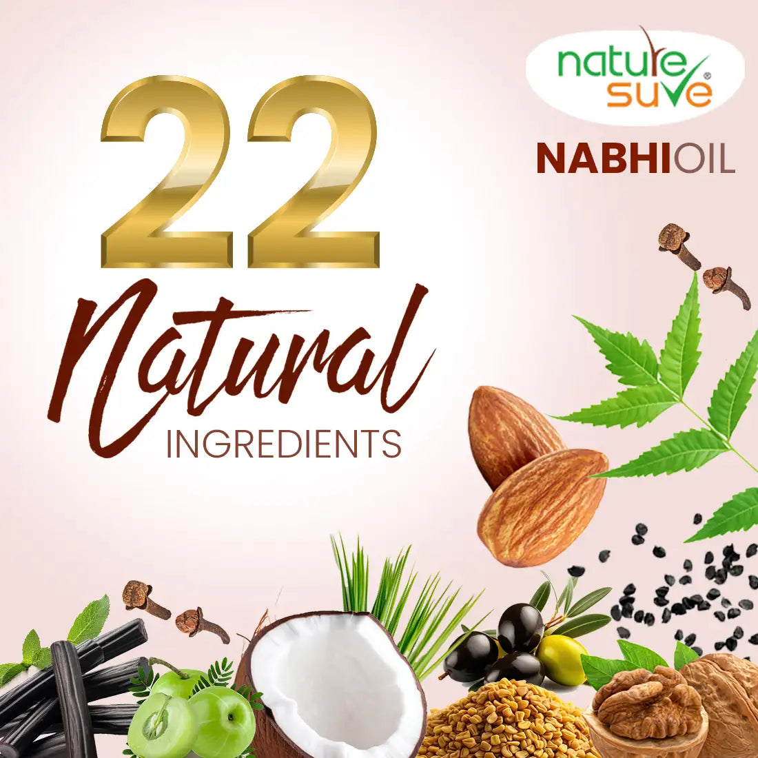 Nature Sure Belly Button Nabhi Oil for Health and Beauty is made from 22 potent natural extracts - everteen-neud.com