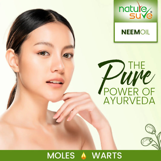 Nature Sure Neem Oil for Moles & Warts Packs Pure Power of Ayurveda