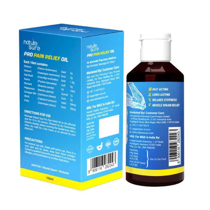 Nature Sure Pro Pain Relief Oil -Ships Worldwide From India