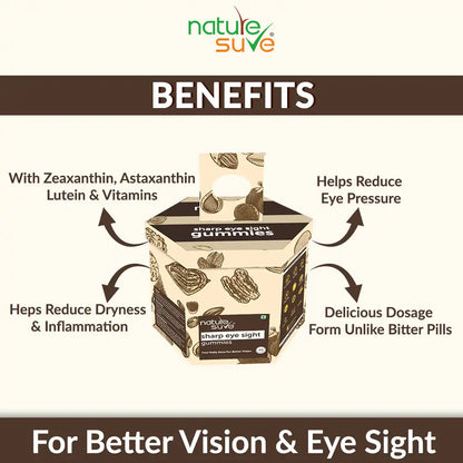 Nature Sure Sharp Eye Sight Daily Gummies for Better Vision - 45 Pieces