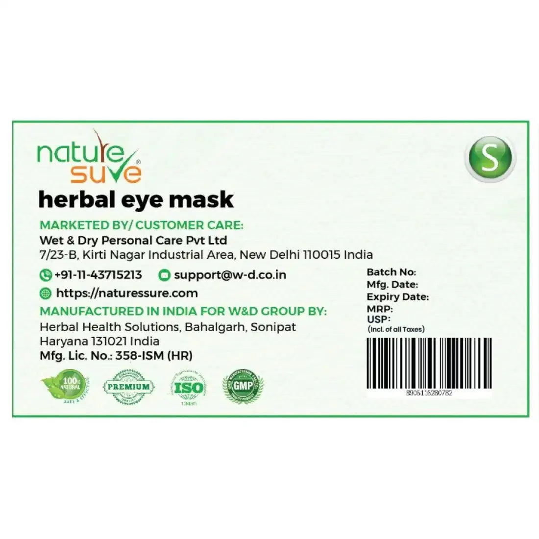 Nature Sure Small Herbal Eye Mask is Shipped Worldwide - everteen-neud.com